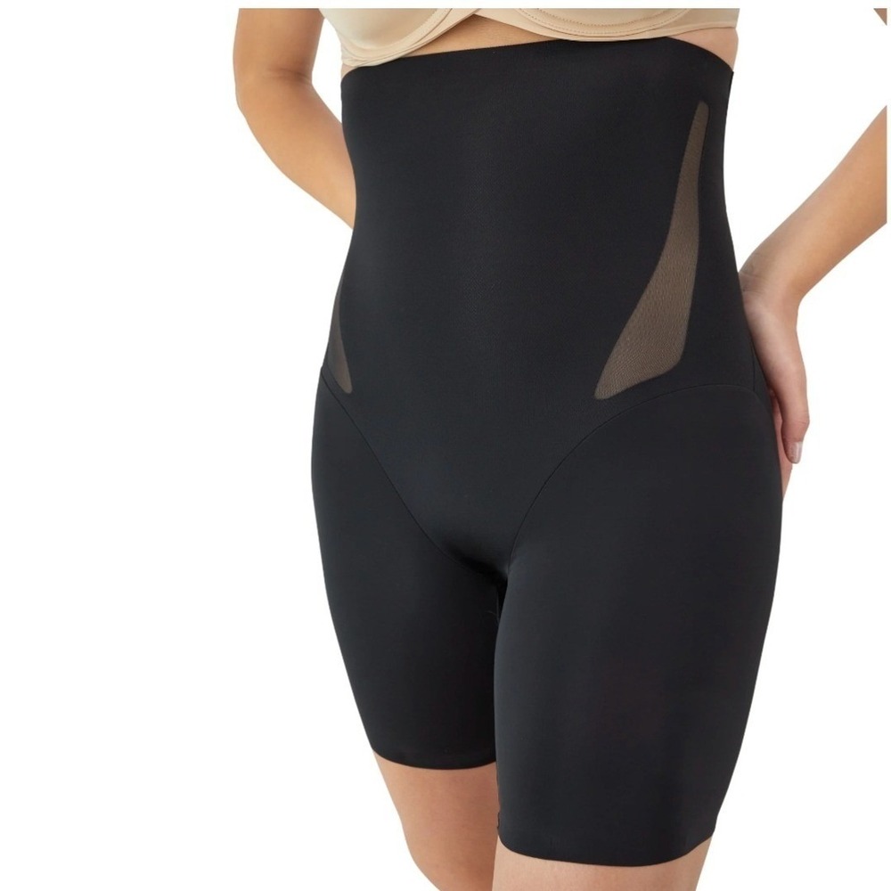 Maidenform Flexees High Waist‎ Sculpting Shaping Shorts Small (4-6) Black New